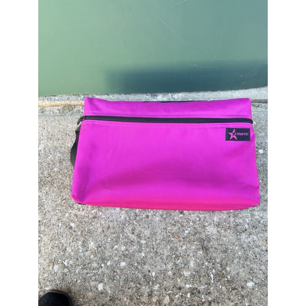 Vintage 1990s Starite Cassette Tape Case Soft Side For 48 Cassettes Neon Pink
